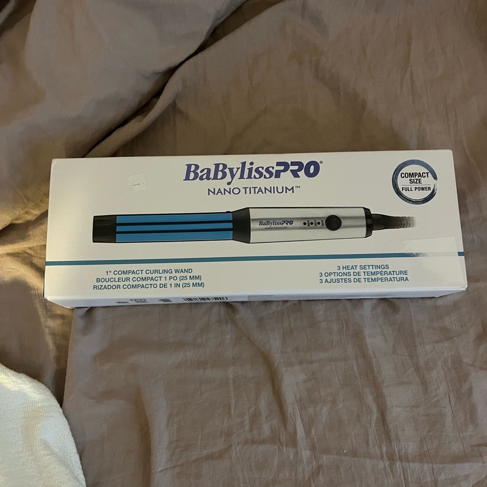 BaBylissPRO Nano Titanium Blue Curling Wand